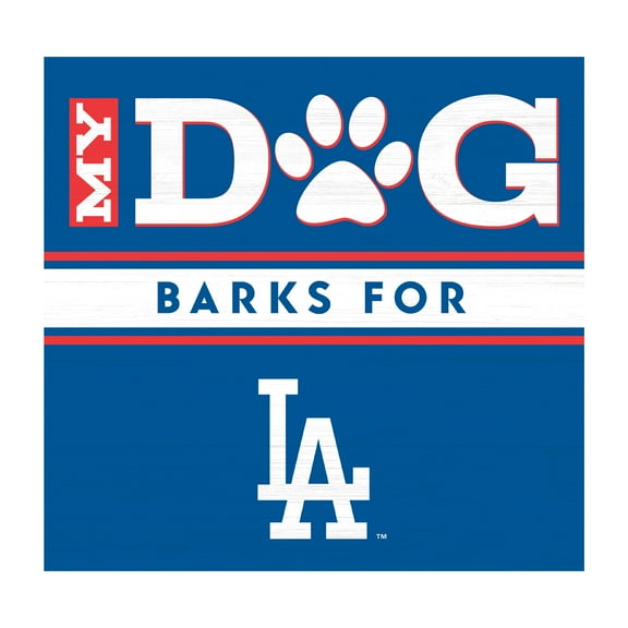 Imperial Los Angeles Dodgers 10" x 10.5" My Dog Barks Wood Wall Art