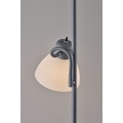 Mainstays 72‘’ Gray Combo Floor Lamp With Reading Lamp, Modern Design