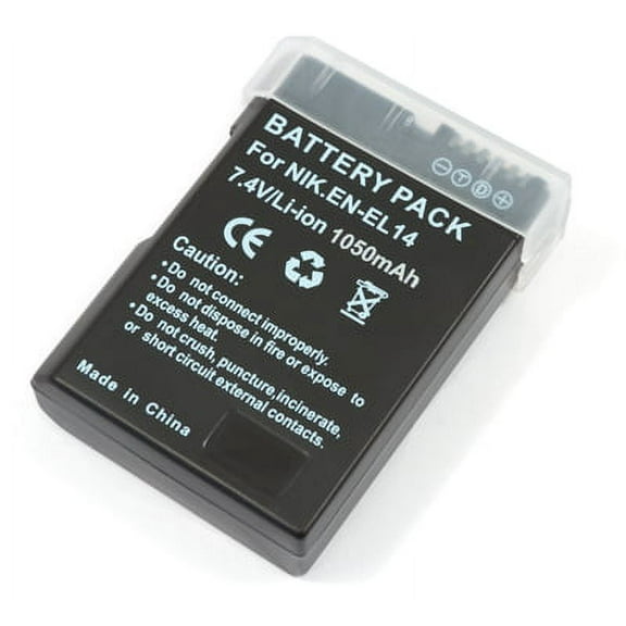 Fully Decoded EN-EL14 Li-Ion Battery for Nikon D5100 D3200 D3100 & COOLPIX P7000 P7100 P7700 ENEL14