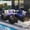 Navy 1, variant on 6 Pieces Patio Furniture Set, Outdoor Sectional Sets, Lake Blue