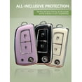 thumbnail image 4 of Fold Key Fob Cover Fit for Nissan Soft TPU Key Case Keychain Key Shell Key Holder Bag Accessories 2 buttons, 4 of 7