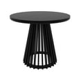 thumbnail image 3 of Plank+Beam 38" Lido Round Dining Table, Solid Wood Minimalist Kitchen Table for 4, Black, 3 of 9