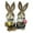 Brown-3, variant on geerera 2-Pack Standing Woven Easter Bunny Figurines,9 Inch Decorative Sisal Rabbit Statues for Office Kitchen Farmhouse Spring Home Decor