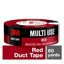 3M Duct Tape, 1.88 in x 60 yd, Red, 1 Roll/Pack