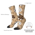 thumbnail image 4 of Disketp Snake And Flower Unisex Crew Socks Lightweight Breathable Ventilation Ankle Socks, Mid-calf socks for Daily, 4 of 6