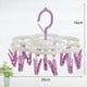 thumbnail image 3 of Colgador de Ropa Plegable, Tendedero a Prueba , 16 Clips, Portátil, pa Lavado de Ropa, Organizador pa Interiores Y Exteriores, Y Ad , púrpura 16 clavijas moradas Soledad tendedero plegable, 3 of 8