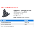 thumbnail image 2 of MAP Sensor - Compatible with 2000 - 2005 Mercedes-Benz E320 2001 2002 2003 2004, 2 of 2