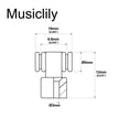 thumbnail image 2 of Musiclily Pro Metal Roller String Trees Retainers Guides for Strat/Tele Style Electric Guitar, Chrome (Set of 2), 2 of 5