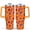Orangish, variant on 40oz Tumbler with Handle & Straw, Stainless Steel Insulated Cup, Leak Proof Travel Mug, Keeps Drinks Hot/Cold, Nurse Coffee Cup, Gifts for Women Men