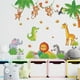 thumbnail image 3 of Pegatinas de pared de animales de la selva, calcomanías de pared, jirafa, elefante, mono, decoración de pared, habitación de niños, guardería, sala de estar, 3 of 5