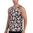 thumbnail image 2 of Rateoe Hand Drawn Pig Pattern Sleeveless Gym Shirt Muscle Tee Breathable Workout Shirt Slim-Fit Tank Quick Dry Fit Muscle Tank Top Bodybuilding Sleeveless T Shirt-Large, 2 of 7