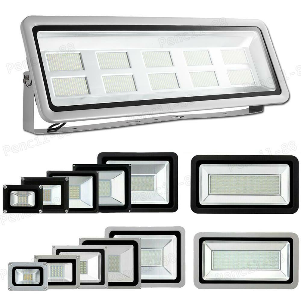 10-1000Watt Bright LED Flood Light Cool White Ouoor Spotlight Garden Yard Lamp