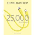 thumbnail image 3 of Anker Powerline III Flow USB C Fast PD Charging Cable 3/6ft Silica Gel Lightning Cable [Yellow], 3 of 6