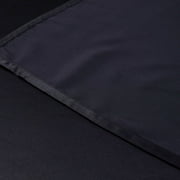 ANMINY Satin Sheets Full Silk Sheets Black Bed Sheet Set Deep Pocket Bed Flat Fitted Sheet, 4-Pieces