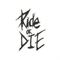 thumbnail image 5 of 1x Ride or Die Black Bike Frame Text Decal Stickers BMX Mountain Bike Sticker C5O9, 5 of 9