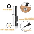 thumbnail image 2 of Professional 10-Piece Metric Hex Bit Set with 1/4 Inch Magnetic Hex Shank - 100mm Length, Black Oxide Finish, Compact Storage Card for DIY & Maintenance Tasks, 2 of 6