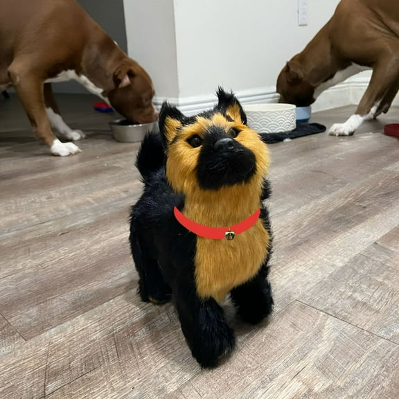 BESTSKY Robot Dog Toys Interactive Electronic Plush Puppy Sound Control Teddy Walk Bark with Music Touching Control Robotic Animal Pet