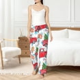 thumbnail image 4 of Balery Watercolor Red Truck And Fir Tree Pantalones de pijama para mujer, pijamas ultraligeros, pantalones de estar por casa-X-Large, 4 of 6
