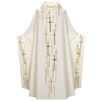 Oplxuo Church Catholic Priest Chasubles Vestments for Church Mass Vestments Robe