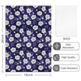 thumbnail image 2 of 2 Pcs Pioneer Flower Floral Print Pattern Kitchen Towels, Funny Microfiber Dish Towel Set, 18" X 26" Tea Towels, 2 of 6