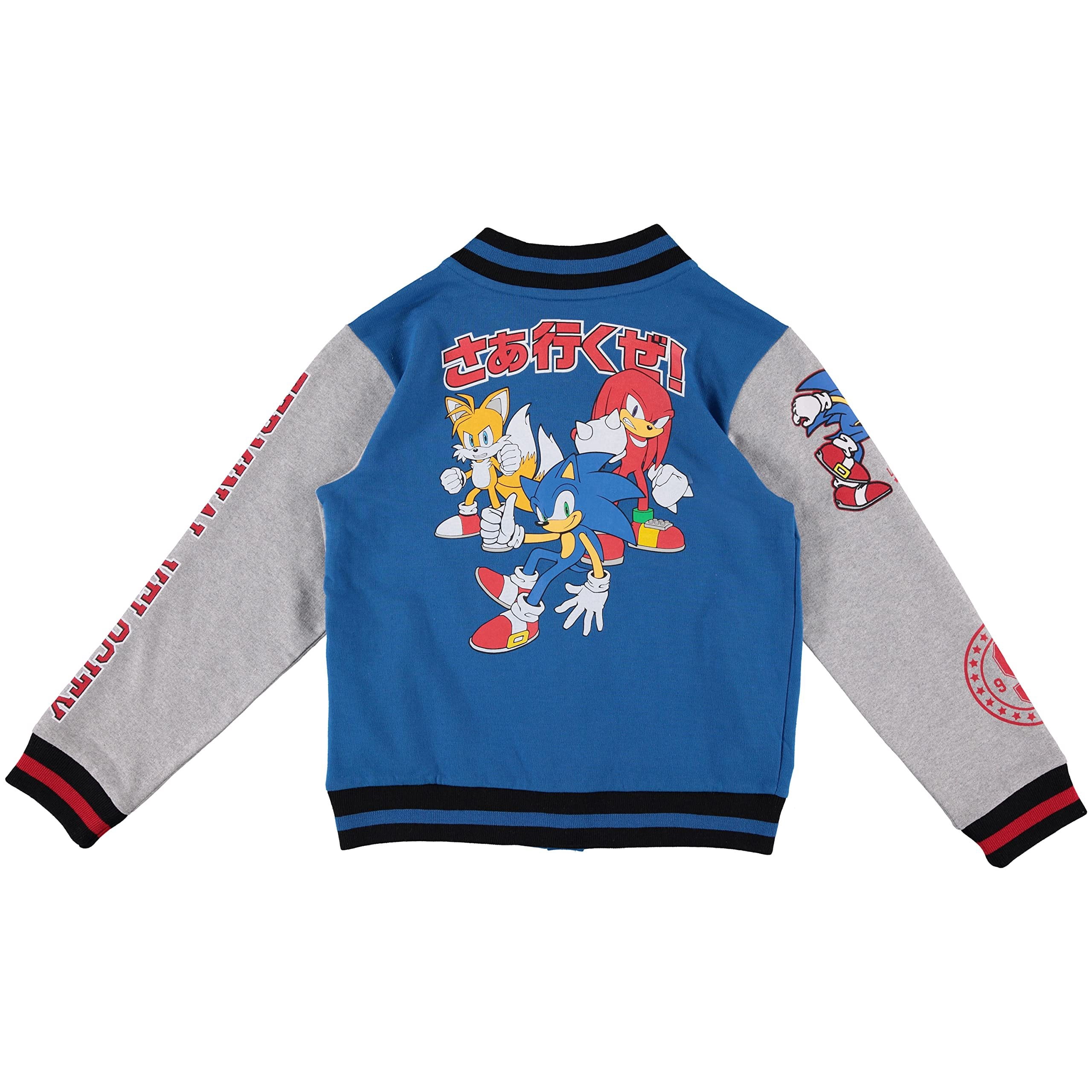Sonic the Hedgehog Boys Varsity Jacket and Graphic T-Shirt Set, 2-Piece, Sizes 4-20