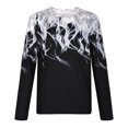 thumbnail image 3 of CEHVOM T-Shirt Décontracté pour Homme à Manches Longues, Col Rond, Imprimé, Couleur, Mode, Haut à Manches Longues, 3 of 4