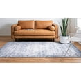 thumbnail image 3 of Unique Loom 3146828 4 x 6 ft. Chateau Hoover Rectangular Rug, Navy Blue, 3 of 5