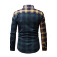 thumbnail image 3 of APEXFWDT Men's Plaid Button Down Shirts Long Sleeve Dress Shirts Regular Fit Casual Western Shirts for Men, 3 of 4