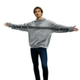 thumbnail image 5 of XIAOCHA Couples I Love You This Much Hoodie Valentine Loose Long Sleeve Hooded Spring Pullover Soft Casual Top, 5 of 6