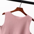 thumbnail image 5 of Wyongtao Women's Undershirts Plus Size Silm Fit Camisole with Built in Bra Wide Straps Camis Velvet Thick Tank Tops,Pink XXXL, 5 of 7
