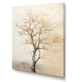 thumbnail image 2 of Designart "Neutral Toned African Tree" Tree African Canvas Art Print, 2 of 7