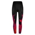 thumbnail image 4 of All Your Basics AXXD Red Leggings Women Summer Flame Printed Leggings Fitness Running Tight Yoga Pants, 4 of 6
