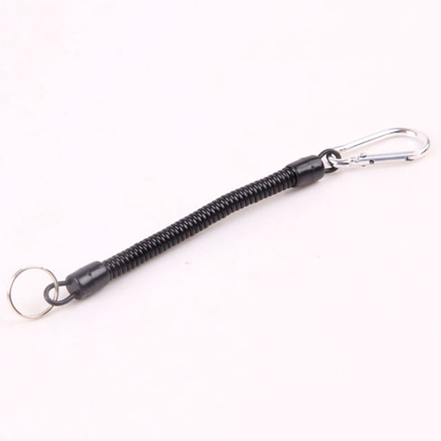 Accessoire en Plastique de Cordon Rétractable de Pêche Enroulé avec l'Outil de Corde de Sécurité de Pêche de Mousqueton Rétractable