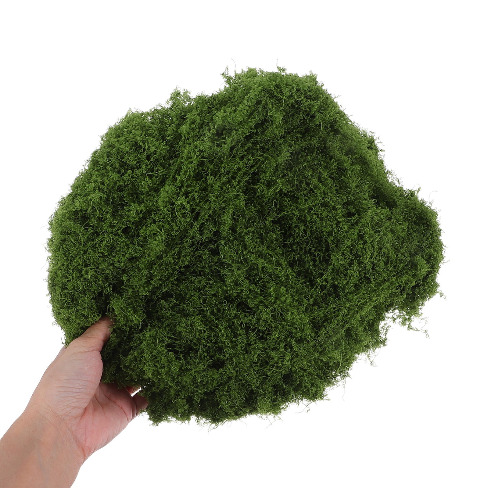 SKISUNO Olive Green Polyester Artificial Moss Blocks for Decor, Easy to Use Lifelike Craft Centerpieces, 10oz 3pcs