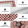 thumbnail image 6 of Farmhouse Outdoor Rug for Patio/Deck/Porch, Non-Slip Large Area Rug 5 x 7 Ft, Vintage Star Retro Rustic Checked Grid Lodge Indoor Outdoor Rugs Washable Area Rugs, Reversible Camping Rug Carpet Runner, 6 of 8