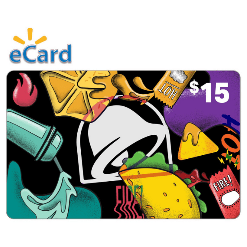 Taco Bell 15 Gift Card (Email Delivery)