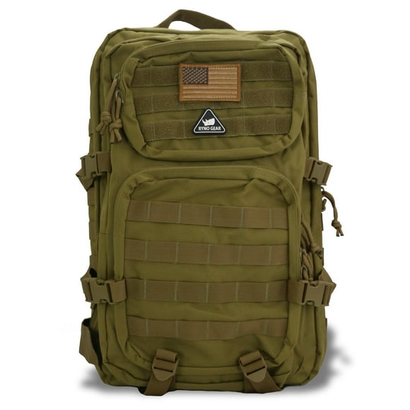 RYNO GEAR Bravo Military Tactical Backpack Large Army 3 Day Assault Pack Molle Bag Backpacks