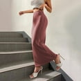thumbnail image 4 of hotojiny Long Skirts for Women Velvet Casual Soft High Waist Maxi Skirts Fashion Lounge Solid Color Skirts, 4 of 7