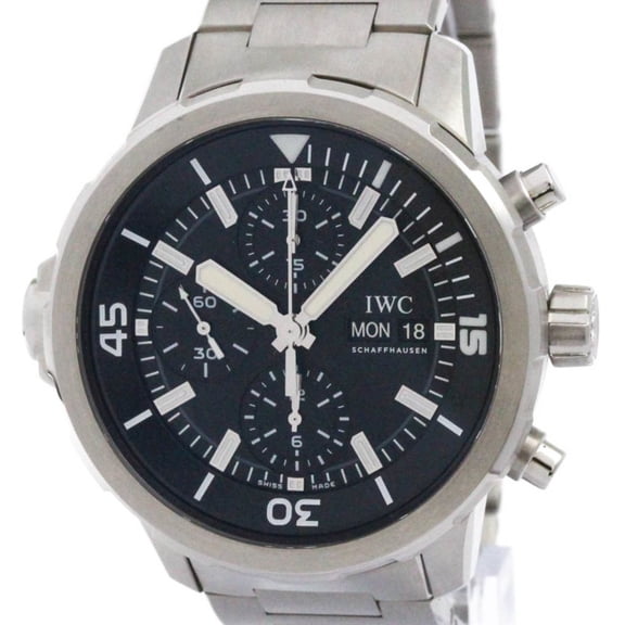 Pre-Owned IWC Aqua Timer Chronograph Steel Automatic Mens Watch IW376804 Polished (Good)