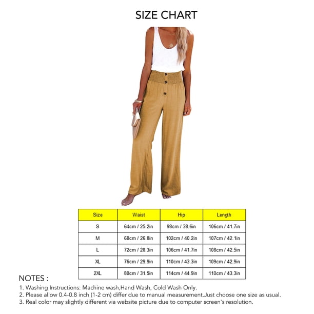 Pantalones Sueltos Largos De Pierna Ancha,Pantalones De Pierna Ancha para Mujer Pantalones De Cintura Elástica De Pierna Ancha Pantalones De Cintura Elástica De Pierna Ancha Construidos para Durar