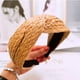 thumbnail image 4 of Diademas para mujer, diademas con nudo de paja, diademas anchas de verano bohemias para mujer, accesorios para el peinado de la cabeza, 4 of 5