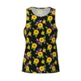 thumbnail image 4 of Fotbe Daisies Flowers Pattern Men's Quick Dry Workout Tank Top Gym Muscle Tee Fitness Bodybuilding Sleeveless T Shirt Breathable Workout Shirt-X-Large, 4 of 9