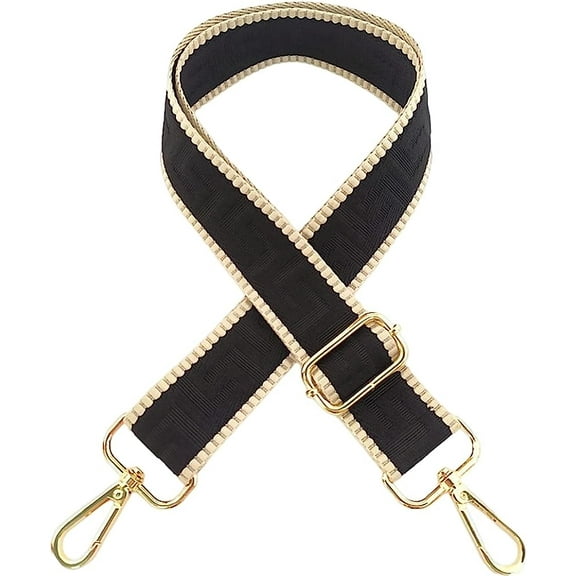 Kukuzhu 1.5" Wide Purse Strap Guitar Style Replacement Strap Adjustable Jacquard Crossbody Bag Strap Handbag Strap for Women
