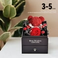 thumbnail image 6 of Eternal Flower Jewelry Box Preserved Flowers Jewelry Box with Necklace for Valentines Day Mothers Day Anniversary Day (Red), 6 of 13
