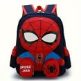 thumbnail image 2 of UME Cotton Cartoon Print Backpack, Spider Man Pattern, Dual Shoulder Bag, Travel, School, And Outdoor, Halloween Gift, 2 of 5