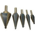 thumbnail image 3 of 5 brocas avellanadas, broca escalonada, con carcasa de aluminio profesional, vástago hexagonal, con tope de centrado automático, perforación precisa en acero, metal, 3 of 5