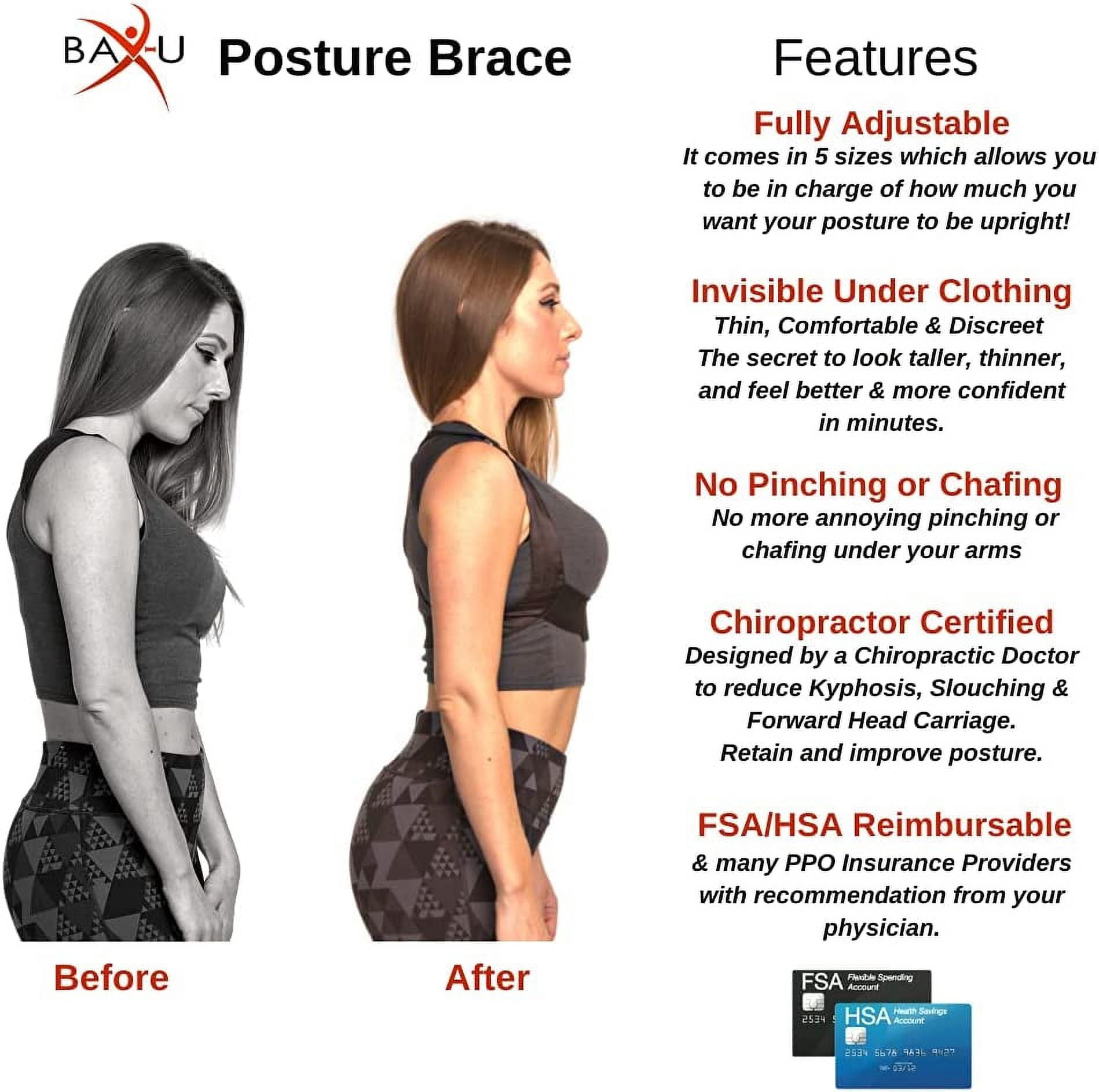 baX-u BAX000W Posture Support-Extra Small-White