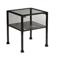 thumbnail image 1 of SEI Meuble Terrarium Table d'Appoint en Verre Noir, 1 of 6