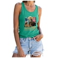 thumbnail image 5 of felwors 250 Anniversary USA Women Tank Tops American 250Th Patriotic Freedom Top (Green, S), 5 of 8