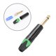 thumbnail image 2 of Conector Macho Chapado en Oro Zhivalor 10PCS 6.35mm Adaptador de Micrófono Verde, 2 of 8